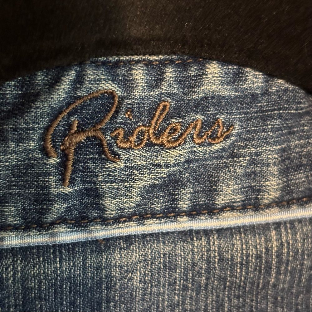 Vintage 90s VF Jeanswear Riders Long Sleeve Button Up Blue Denim Shirt Sz XL - Picture 3 of 5